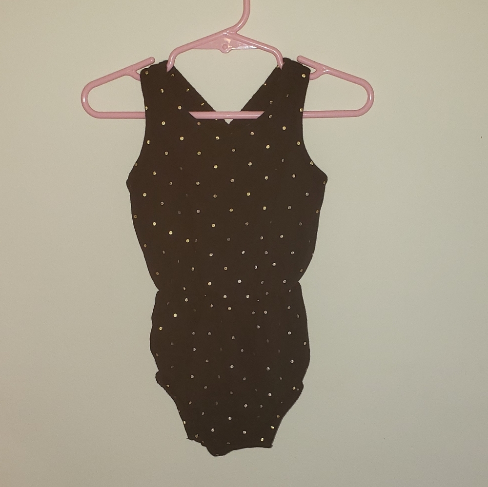 Old Navy Baby Girl Black/Gold Bubble Romper